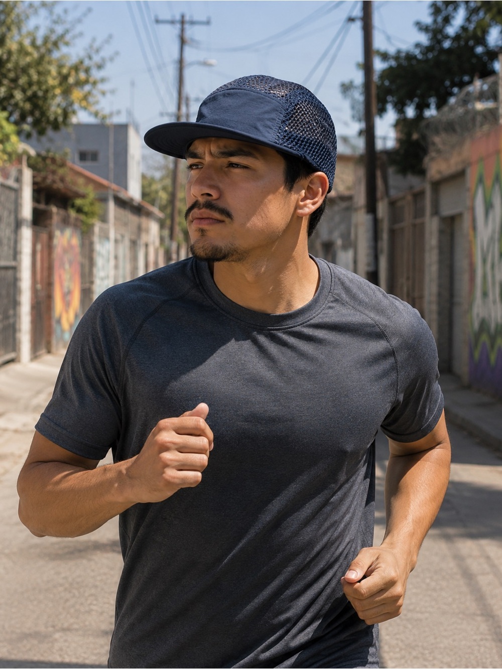 Men’s Lightweight Mesh Running Hat – Quick Dry Sports Cap, Breathable Outdoor